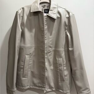 Zara Men's Light Beige Jacket